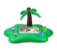 Gosknor Porte Gobelet Flottant pour Piscine, Porte-Gobelet Gonflable en Forme de Cocotier Accessoire Piscines Gonflables pour Adultes Idéal l'Été