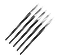 Gotetiso Pinceau Silicone Peinture 5 Pièces Stylo en Silicone Flexible Pinceau Silicone Sculpture Pinceau à Modeler brosse en silicone pour Gravure Peinture Manucure