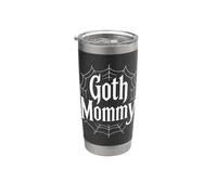 Goth Mommy Toile d'araignée gothique Gobelet isotherme en acier inoxydable double paroi