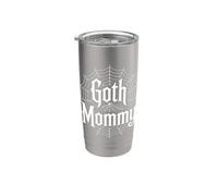 Goth Mommy Toile d'araignée gothique Gobelet isotherme en acier inoxydable double paroi