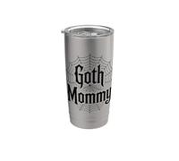 Goth Mommy Toile d'araignée gothique Gobelet isotherme en acier inoxydable double paroi