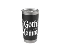 Goth Mommy Toile d'araignée gothique Gobelet isotherme en acier inoxydable double paroi