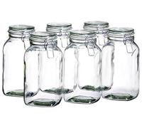 Gothika 925343 Lot de 6 Bocaux a Conserve Verre - Contenance : 2.5 L