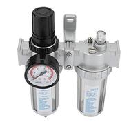 GOTOTOP 1 4 Régulateur de Filtre de Compresseur d'air Régulateur de Pression d'air en Plastique en Aluminium 0 à 1,0 MPa avec Séparateur 'eau pour Pistolets à Peinture et Outils Pneumatiques