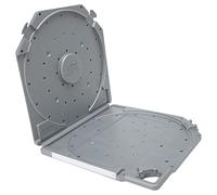 GOTOTOP Boîte de Rangement de Bobine de Ruban de 10 Pouces, étui de Transport en Plastique pour Bobine Ouverte, Support de Vide avec Poignée, Feuille d'étiquetage à Ajustement sécurisé pour (GREY)