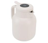 GOTOTOP Carafe à café Thermique, Théière Isolée Sous Vide en Acier Inoxydable avec Infuseur, Affichage Numérique de la Température, Versement Seule Main de 1500 Ml, Rétention du Chaud et du Froid