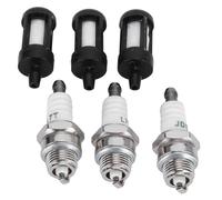 GOTOTOP Kit de 9 Pièces de Filtre à Air pour Tronçonneuse, Filtre à Carburant en Fer ABS, Bougie d'allumage, Installation Facile, Pièces de Rechange pour Entretien de Tronçonneuse MS180 MS170 018 017