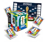 GOTPARTY Panini - Lot d'autocollants et plan de jeu - Coupe du monde 2026 - Cartes de football à collectionner - Avec plan de jeu (25 sachets / 175 autocollants individuels)