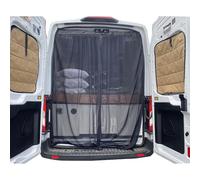 Gotrain Grille pare-mouches pour fourgon avec aimant en maille noire compatible avec Mercedes Sprinter Renault Master VW Crafter Ford Transit Camping-cars (Porte arrière - 165 * 165 cm)