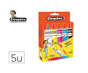 Gouache cleopatre nefertari tous supports tube aluminium 30ml embout fin et precis colorisassortis etui carton 5 unites