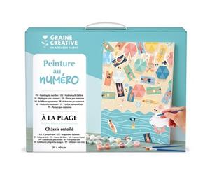 Gouache Graine Créative Peinture au numéro A la plage 30 x 40 cm