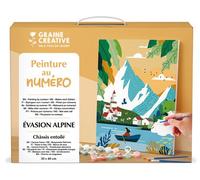 Gouache Graine Créative Peinture au numéro Evasion Alpine 30 x 40 cm