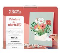 Gouache Graine Créative Peinture au numéro Fleuri 30 x 40 cm