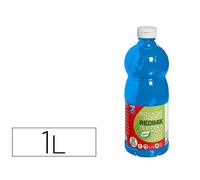 Gouache lefranc bourgeois liquide redimix non toxique fluide couvrante prête à l'emploi bleu primaire flacon 1000ml