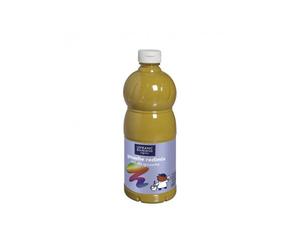 Gouache liquide colart redimix aspect veloute miscible coloris ocre flacon 1l