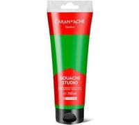Gouache Studio - Vert brillant - Ultra couvrante - Mate - Tube 250 ml - Caran d'Ache