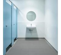 GOUBAN Tapis de Drainage Antidérapant 150 x 110 cm en PVC Tapis de Drainage Antidérapant en Caoutchouc et Résistant à l'usure pour Zone Humide, Piscine, Buanderie, Gris