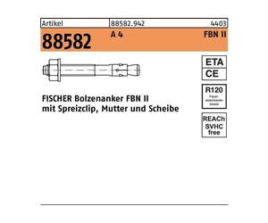 Goujon D'ancrage Fbn Ii Inox M12 Ancrage Haute Performance Inox A4 - Fischer