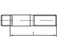 Goujon fileté TOOLCRAFT 132841 1 pc(s) M24 140 mm acier N/A