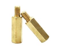 Goujon Hexagonal En Laiton À Tête Unique M4 M5 M6, 2/5/10 Pièces, for Boîtier D'ordinateur, Carte Mère, Vis, Écrou, Pilier De Support D'espacement(12mm,M6 (2pcs))