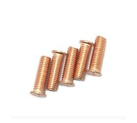 Goujons à souder, 2/50pc M3 M4 M5 M6 M8 M10 en acier au carbone cuivre plaqué goujon soudage par points 8mm, 10 pièces(18mm,10pcs M4)