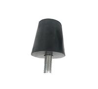 Goujons en caoutchouc isolateur de choc, bague de goujon 1 pièces coussin de pieds réglable noir, vis M6 M8 M10 chaises pieds de meubles nivellement(38xM8 20x30mm)