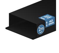 Goulotte électrique - EDO Solutions Technic - EDO777748 - Anthracite foncé - 2m - PVC