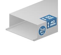 Goulotte électrique - EDO Solutions Technic - EDO777735 - Blanc - PVC - 2m