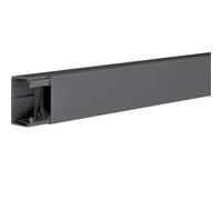 Goulotte électrique - HAGER - 40x60mm - PVC - Noir - 2m - IP30 - IK06