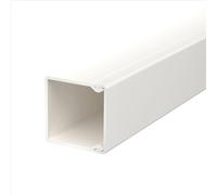 Goulotte murale et de plafond OBO, perforations au sol, 40 x 40 mm, polychlorure de vinyle, blanc pur, RAL, rouleau de 2 m, 1 pièce