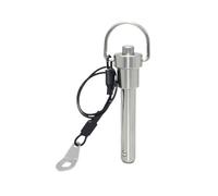 Goupille à dégagement rapide poignée en T acier inoxydable, 1 pièce de verrouillage bille ressort 4mm/5mm diamètre avec lanière Anti-perte(4x20mm)