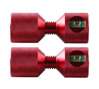 Goupille de nivellement polyvalente en aluminium, Red | Précision améliorée dans diverses applications grâce à la goupille de nivellement à bride réglable à 2 trous,