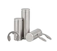 Goupille De Positionnement Cylindrique En Acier Inoxydable 304 M3-M8 | Rainure De Carte À Double Tête Avec Goupille D'arbre De Bague De Retenue Élastique(5set M6X40)