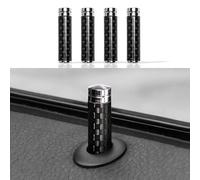 Goupille De Verrouillage De Porte Universelle, Couverture En Fiber De Carbone Réelle, Accessoires D'intérieur De Voiture, Camion, Boulon De Porte, 4 Pièces