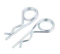 Goupille fendue en acier inoxydable 304, Goupilles fendues en acier à Double anneau, Clip de retenue R for attelage bateau remorque, plusieurs tailles(4x110mm 50pcs)