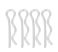 Goupille, Galvanisé de fer Type R Goupille à Goupille Clips Ressort Clips Épingle à Cheveux Zingué Plaques de Retenue 1.6/1.8/2/2.5mm(1.6*28mm（30pcs）)