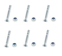 Goupilles de cisaillement 303160355P 303160355 pour souffleuse à neige | Fit Powersmart Lot de 6 boulons et écrous pour souffleuse à neige à deux étapes