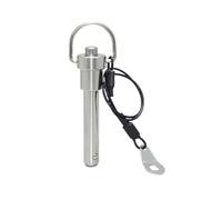 Goupilles de verrouillage à bille, Verrou à bille ressort en acier inoxydable de 4mm/5mm diamètre, dégagement rapide avec lanière Anti-perte, 1 pièce(5x25mm)
