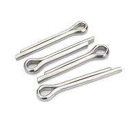 Goupilles fendues assorties, goupilles , en acier inoxydable forme de U, goupille fendue à ressort, pince élastique for voiture, tailles M1-M8(M2.5 x 12mm (50pcs))