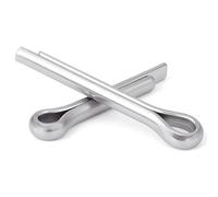 Goupilles fendues en acier inoxydable 304, 80 pièces, M3-M8 forme de U, goupilles à ressort, broches , pince fendue, goupille élastique ouverte pour Attelage(M8,14mm)