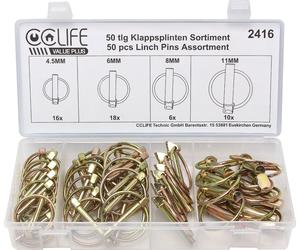 Goupilles pliantes Goupilles pliantes Assortiment de boulons 4,5-6-8-11mm 50 pcs. automobile