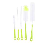 Goupillon de Nettoyage à Long Manche 5 Pièces Vert pour Biberons | Pp et Fil D’acier, Nettoyage Minutieux, Pratique pour Bouilloires et Biberons