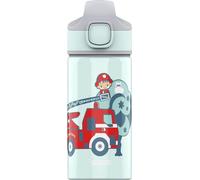 Gourde 0,4 litre Miracle Gourde robuste pour enfants anti-fuite Couvercle utilisable d'une seule main avec paille
