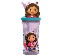 Gourde 3d 360° Gabby Et La Maison Magique 360 Ml Avec Paille Violet Foncé TU