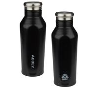 Gourde à double paroi Abbey Camp® Godafoss Noir 0,35 L