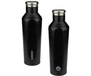 Gourde à double paroi Abbey Camp® Godafoss Noir 0,48 L