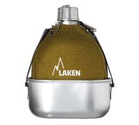 Gourde alu laken cantimplora avec quart et housse kaki 1l