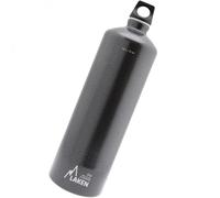 Laken Gourde aluminium Futura – couvercle à visser avec passant, goulot étroit, 1,5 L, granit gris