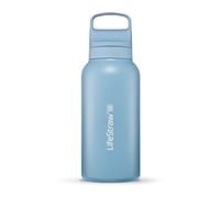 LifeStraw bouteille filtre à eau Go 2.0 acier inoxydable Bleu islandais isolé 1 litre - Bleu