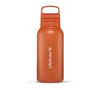 LifeStraw - Gourde filtrante Go 2.0 Stainless Steel - Acier inoxydable isolée 1 l - Kyoto Orange